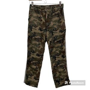 Abercrombie & Fitch Annie High Rise Ankle Straight Camo Pants
